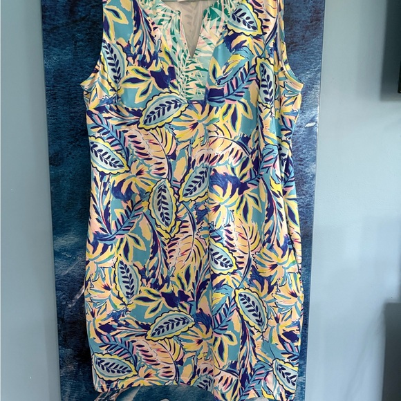 Tropical Sleeveless Dress - Picture 1 of 2